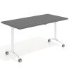 mesa de escritorio plegable 150x75 gris tormenta pivot mesa plegable rectangular 1