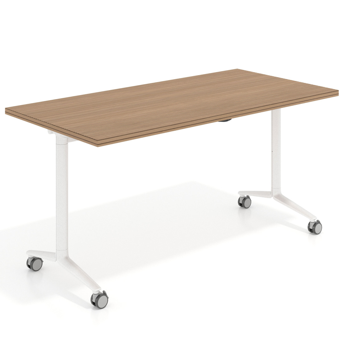 mesa de escritorio plegable 150x75 rayado natural pivot mesa plegable rectangular 1