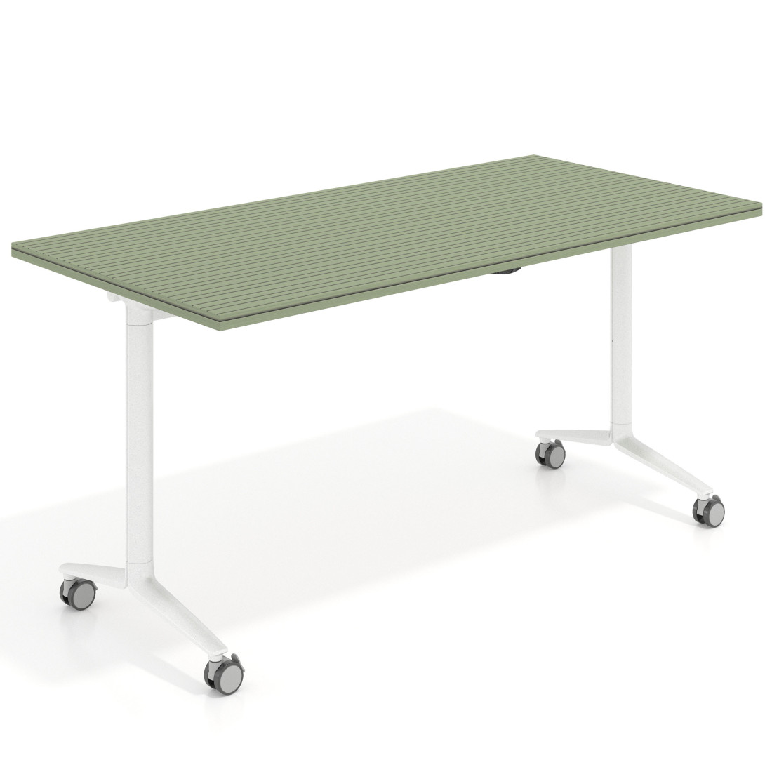 mesa de escritorio plegable 150x75 rayado sauce pivot mesa plegable rectangular 1