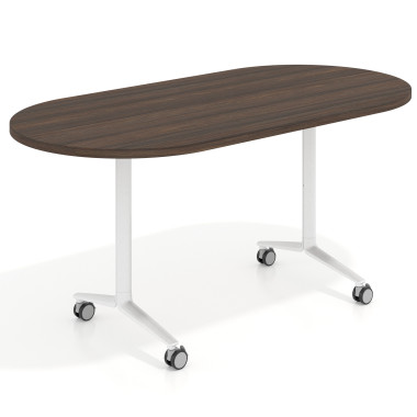 Mesa plegable ovalada