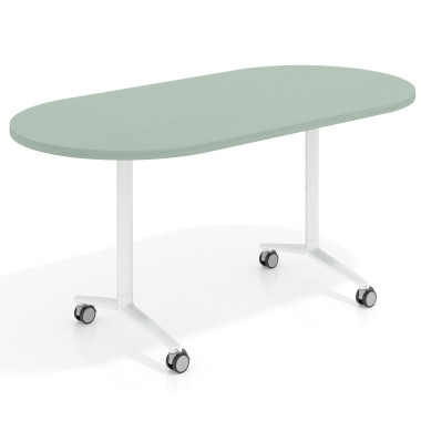 Mesa plegable ovalada