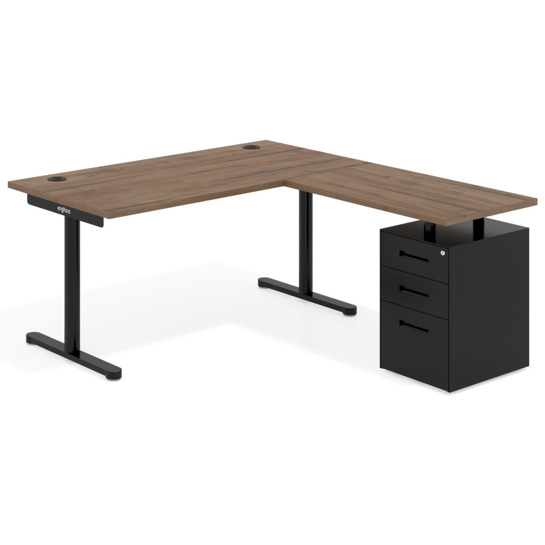 mesa en l 140x180 noce sabi tdesk mesa con ala pedestal metal recto 1