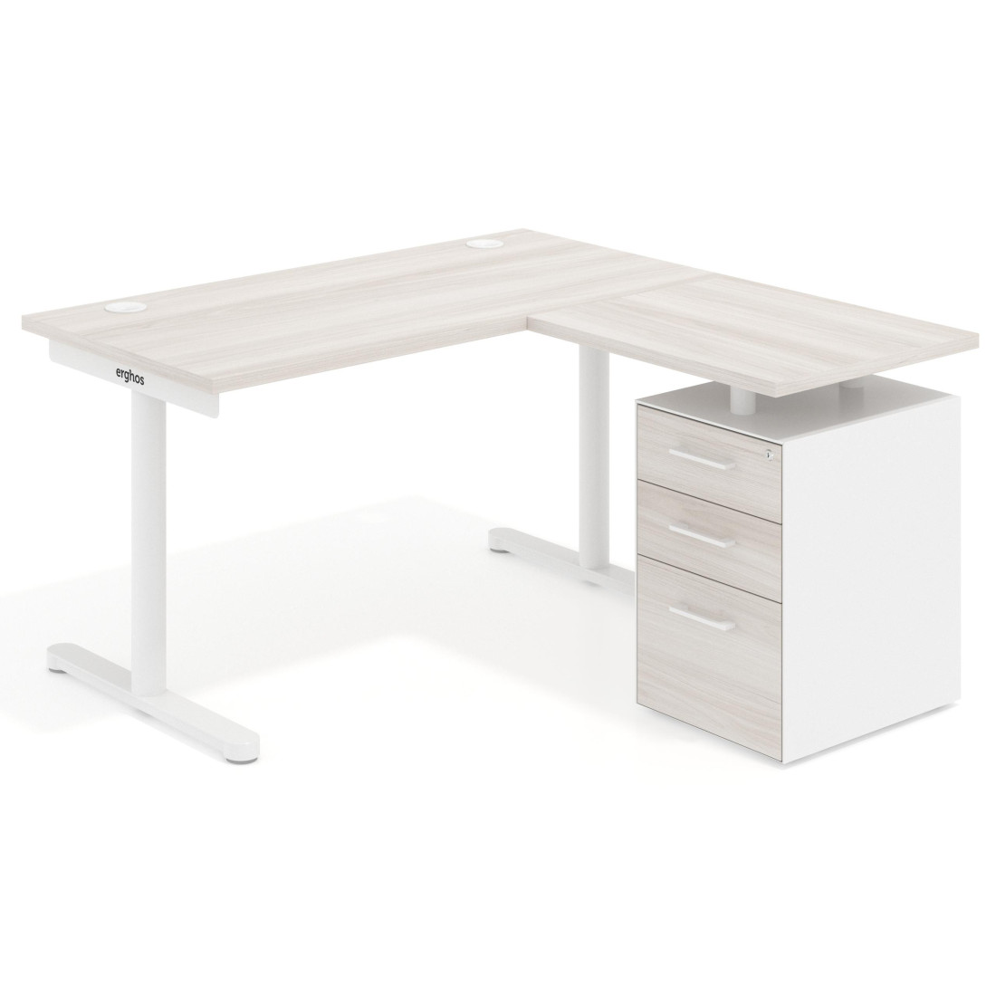 mesa en l 120x138 california tdesk mesa con ala corta pedestal melamina recto 1