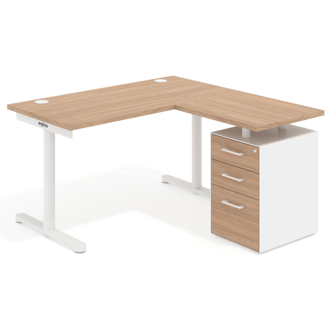mesa en l 120x138 siroco tdesk mesa con ala corta pedestal melamina recto 1