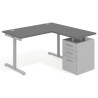 mesa en l 140x138 gris tormenta tdesk mesa con ala corta pedestal metal recto 1