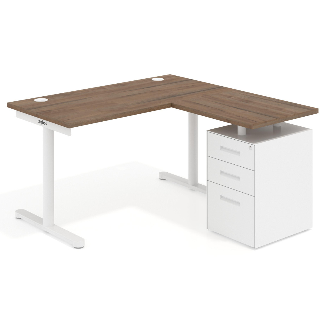 mesa en l 120x138 noce sabi tdesk mesa con ala corta pedestal metal recto 1