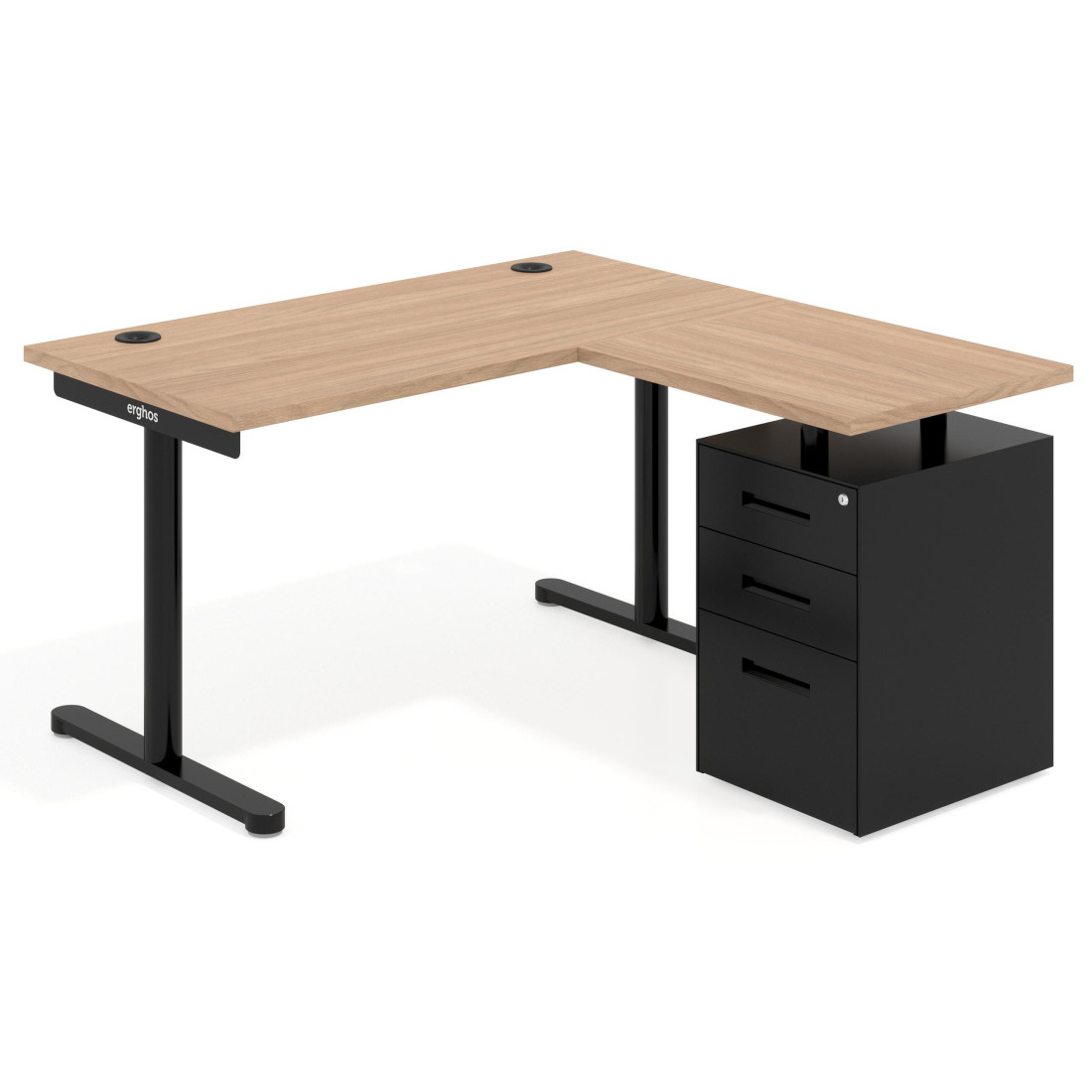mesa en l 120x138 siroco tdesk mesa con ala corta pedestal metal recto 1
