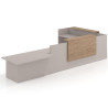 mostrador de recepcion 238x320 gris coco naturale welcome mostrador con rincon izquierdo y modulo de atencion 1