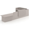 mostrador de recepcion 238x320 gris coco rayado coco welcome mostrador con rincon izquierdo y modulo de atencion 1
