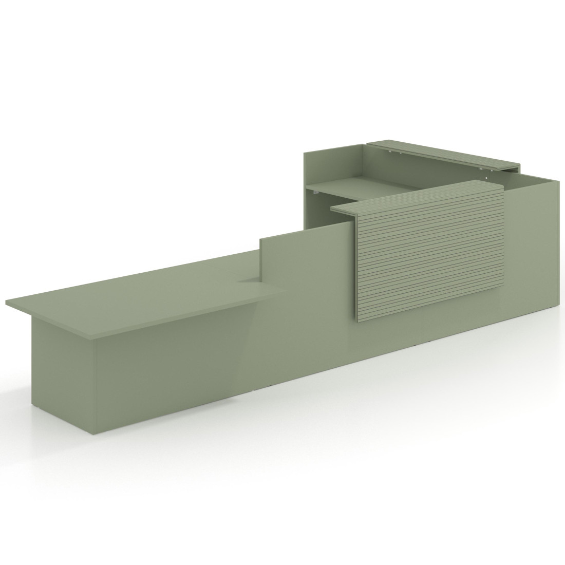 mostrador de recepcion 238x320 sauce rayado sauce welcome mostrador con rincon izquierdo y modulo de atencion 1