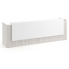mostrador de recepcion 246x75 california blanco mate welcome mostrador doble con doble encimera larga 1