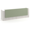 mostrador de recepcion 246x75 california sauce welcome mostrador doble con doble encimera larga 1