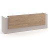 mostrador de recepcion 246x75 gris coco naturale welcome mostrador doble con doble encimera larga 1