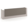 mostrador de recepcion 246x75 gris coco etna welcome mostrador doble con doble encimera larga 1