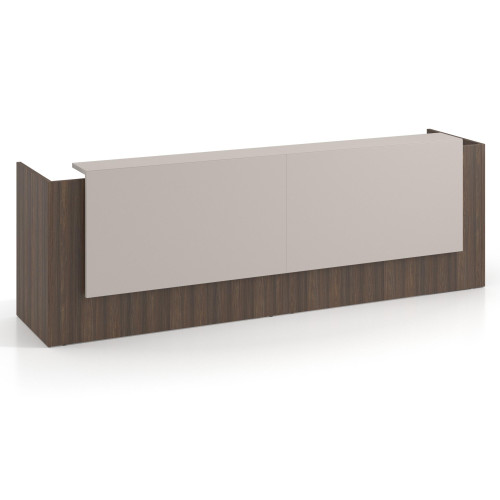 Mostrador doble con doble encimera larga, estructura Mistral - 246x75