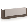 mostrador de recepcion 326x75 mistral gris coco welcome mostrador doble con doble encimera larga 1