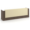 mostrador de recepcion 246x75 mistral salvia welcome mostrador doble con doble encimera larga 1