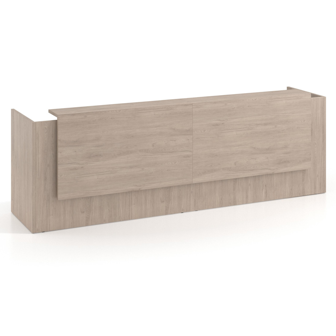mostrador de recepcion 246x75 sahara welcome mostrador doble con doble encimera larga 1