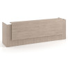 mostrador de recepcion 246x75 sahara welcome mostrador doble con doble encimera larga 1