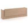 mostrador de recepcion 246x75 siroco welcome mostrador doble con doble encimera larga 1