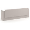 mostrador de recepcion 246x75 gris coco welcome mostrador doble con doble encimera larga 1