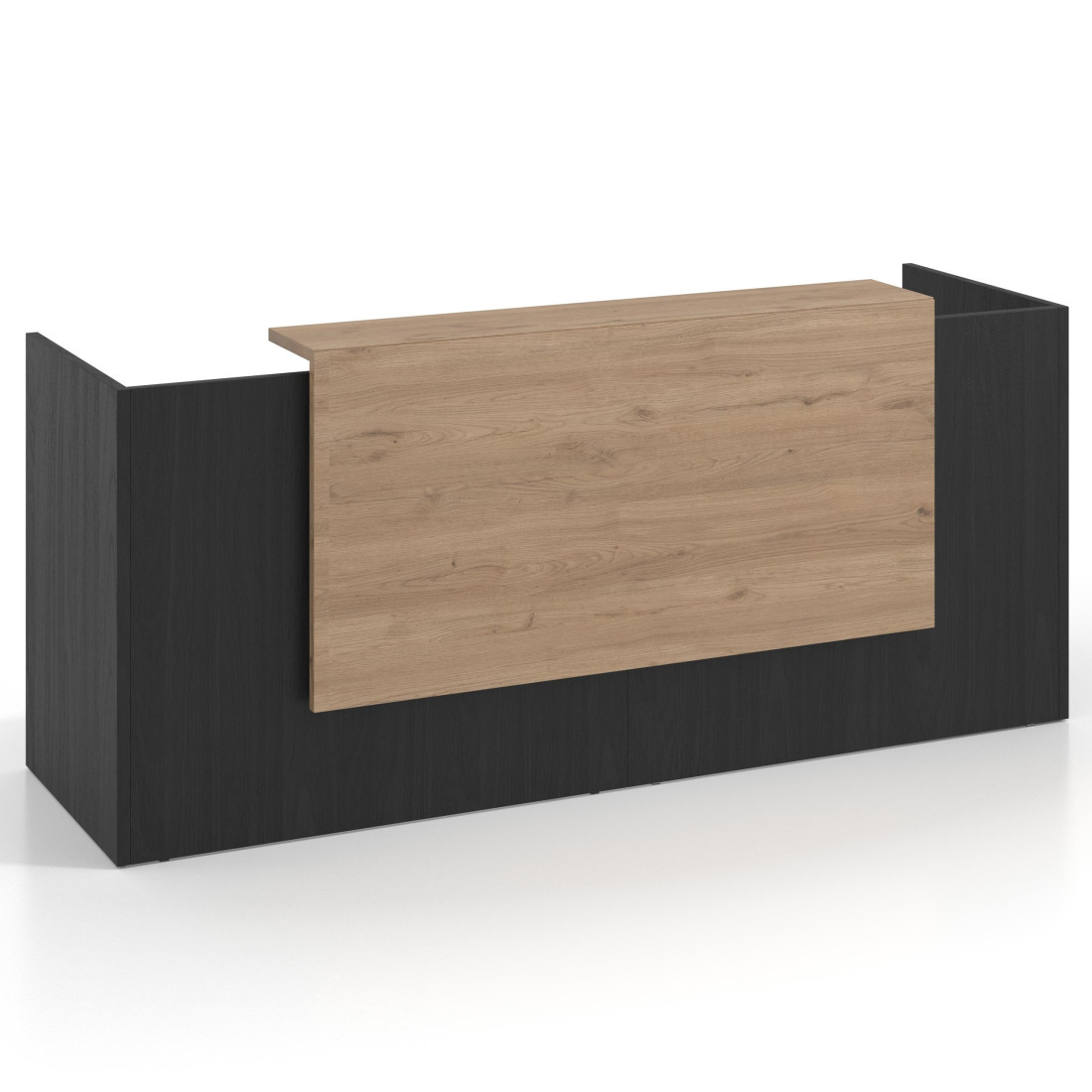 mostrador de recepcion 200x75 bocamina naturale welcome mostrador doble con encimera larga 1