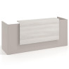 mostrador de recepcion 200x75 gris coco california welcome mostrador doble con encimera larga 1