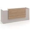 mostrador de recepcion 200x75 gris coco naturale welcome mostrador doble con encimera larga 1