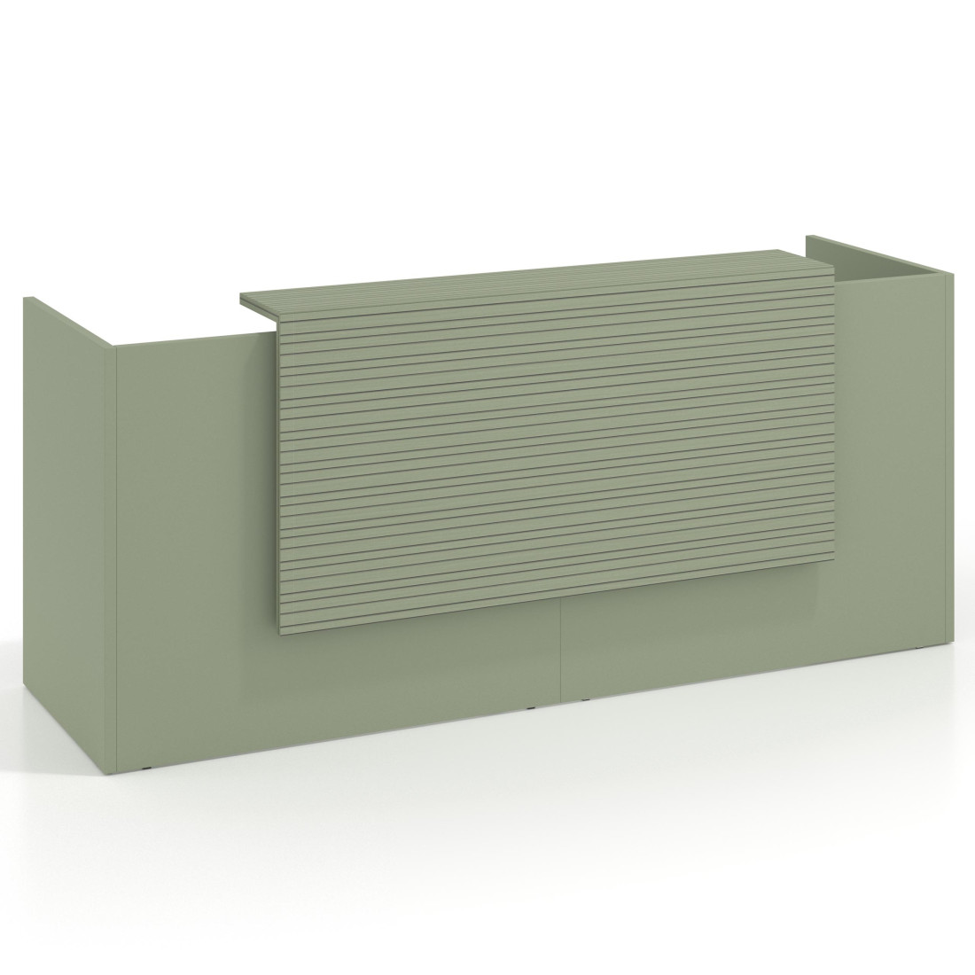 mostrador de recepcion 200x75 sauce rayado sauce welcome mostrador doble con encimera larga 1