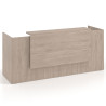 mostrador de recepcion 200x75 sahara welcome mostrador doble con encimera larga 1