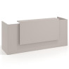 mostrador de recepcion 246x75 gris coco welcome mostrador doble con encimera larga 1