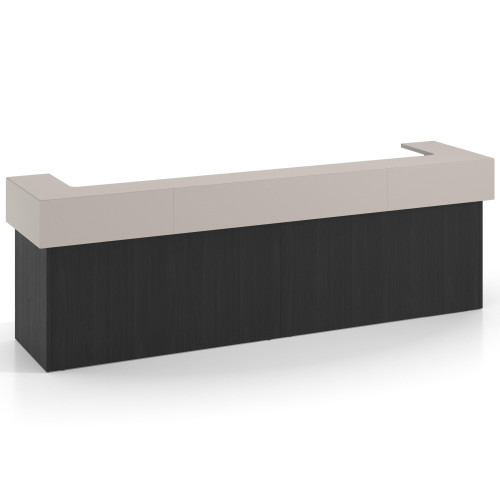 Mostrador doble encimera corta corrida estructura bocamina - 326x75