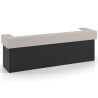 mostrador de recepcion 326x75 bocamina gris coco welcome mostrador doble encimera corta corrida 1