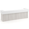 mostrador de recepcion 326x75 california blanco mate welcome mostrador doble encimera corta corrida 1