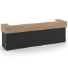 mostrador de recepcion 326x75 bocamina naturale welcome mostrador doble encimera corta corrida 1