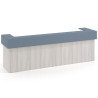 mostrador de recepcion 326x75 california azul talco welcome mostrador doble encimera corta corrida 1