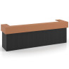 mostrador de recepcion 326x75 bocamina terracota welcome mostrador doble encimera corta corrida 1