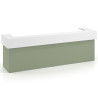 mostrador de recepcion 326x75 sauce blanco mate welcome mostrador doble encimera corta corrida 1
