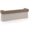 mostrador de recepcion 326x75 gris coco noce sabi welcome mostrador doble encimera corta corrida 1