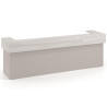 mostrador de recepcion 326x75 gris coco california welcome mostrador doble encimera corta corrida 1