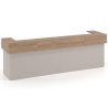 mostrador de recepcion 326x75 gris coco naturale welcome mostrador doble encimera corta corrida 1