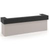 mostrador de recepcion 326x75 gris coco bocamina welcome mostrador doble encimera corta corrida 1