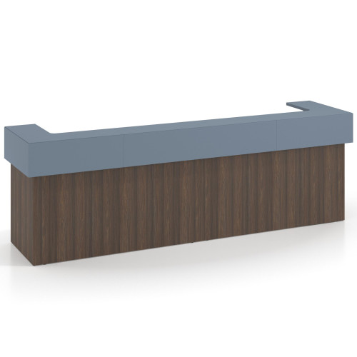 Mostrador doble encimera corta corrida estructura Mistral - 326x75