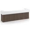 mostrador de recepcion 326x75 mistral blanco mate welcome mostrador doble encimera corta corrida 1