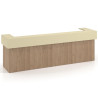 mostrador de recepcion 326x75 naturale salvia welcome mostrador doble encimera corta corrida 1