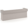 mostrador de recepcion 326x75 gris coco rayado coco welcome mostrador doble encimera corta corrida 1