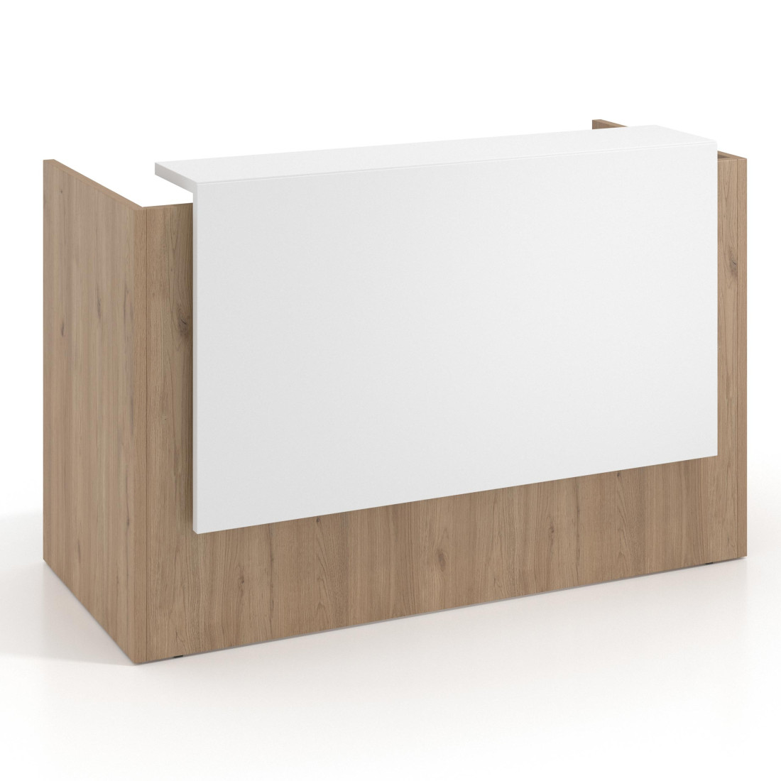 mostrador de recepcion 106x75 naturale blanco mate welcome mostrador individual encimera larga 1