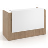 mostrador de recepcion 106x75 naturale blanco mate welcome mostrador individual encimera larga 1