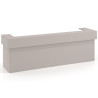 mostrador de recepcion 326x75 gris coco welcome mostrador doble encimera corta corrida 1