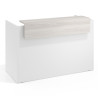 mostrador de recepcion 106x75 blanco mate california welcome mostrador individual encimera corta 1